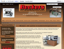 Tablet Screenshot of beckersmachines.nl